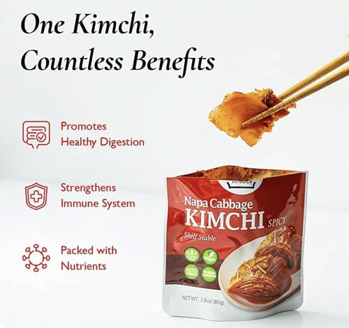 (كرتون 8حبات) ملفوف كيمتشي نابا حارة نباتي فيغن خا...