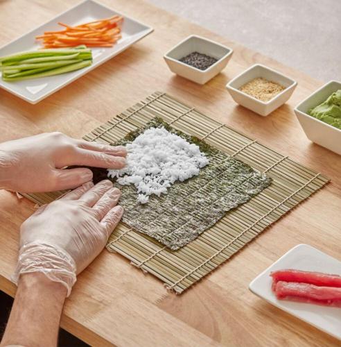 حصير الخيزران لصنع السوشي مقاس 27 سم