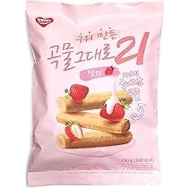 رول مقرمش خفيفه كوريه بالفراوله 150g