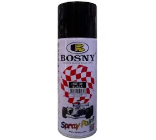 Black paint spray, glossy, 400 ml, from Bosny comp...