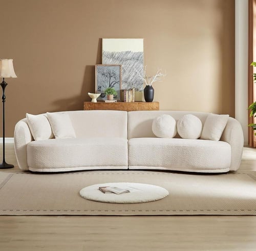 كنب ثلاثي مقوس