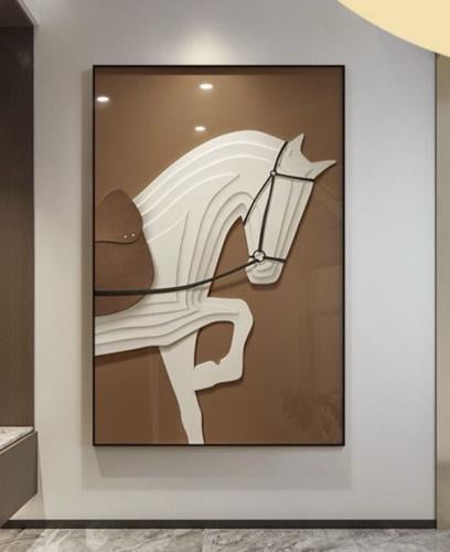 لوحة أكريليك بنقشة حصان