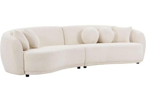 كنب ثلاثي مقوس