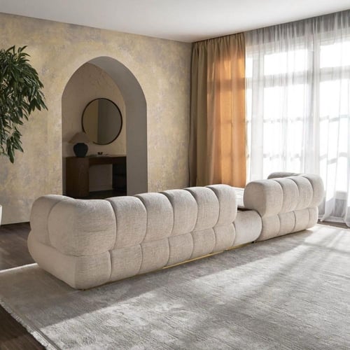 كنبه ركنية عصرية 3 مقاعد