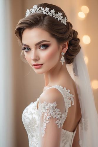 مكياج عروس مع رموش (خارجي)