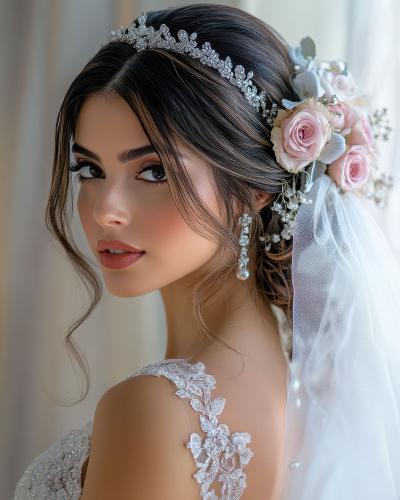 مكياج عروس مع رموش (داخلي)