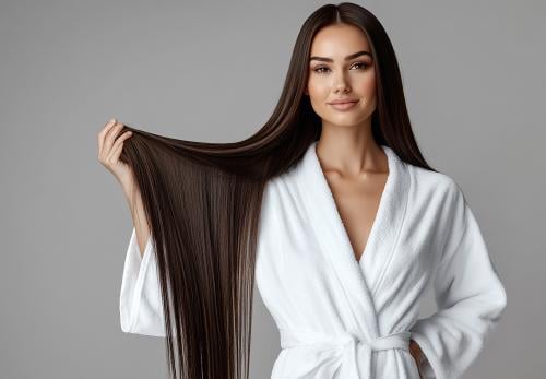 حركة للشعر من الأمام