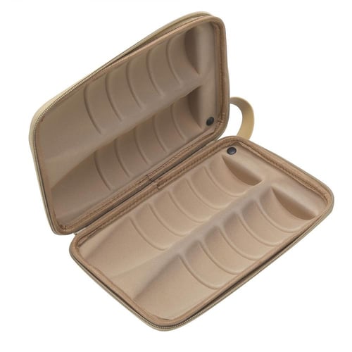 شنطة استكانات مقوى لون خشبي مربع عدة مقاسات