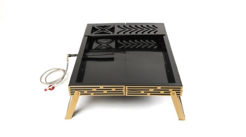 منقل نار صفط بأربعة ارجل المطور مع ديكور