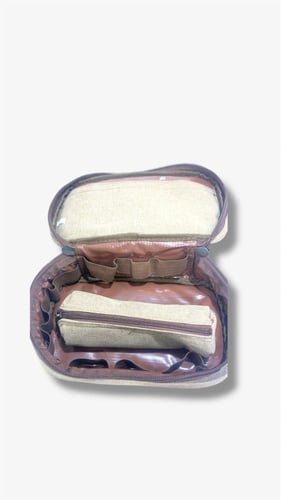 شنطة بيالات وفناجيل لون خشبي عدة مقاسات