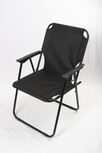 كرسي رحلات قابل للطي لون اسود