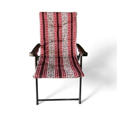 كرسي تراثي احمر قابل لطي 23422