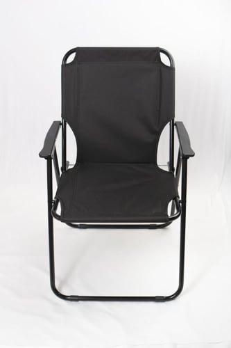 كرسي رحلات قابل للطي لون اسود