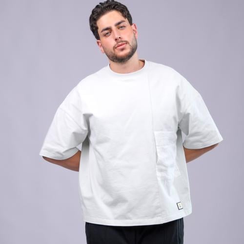 pocket T-shirt light gray