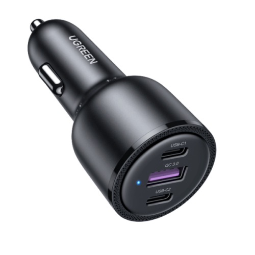 شاحن سيارة بقوة 130 واط من UGREEN | بثلاثة منافذ (...