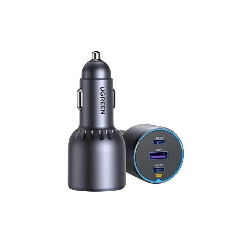 يوجرين - شاحن سيارة 75 واط بمنفذين PD ومنفذ USB