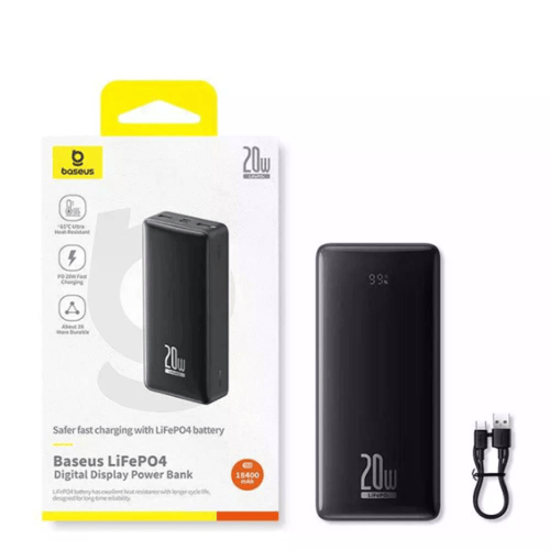 بيسوس - LifePO4 بطارية متنقلة ديجيتال بسعة 27600 ا...