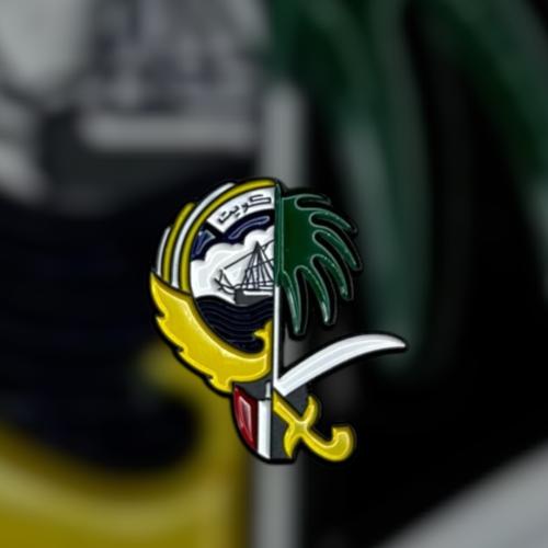 استيكر علم الكويت و السعوديه ( معدني )