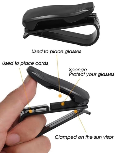 حامل نظارات باللون الاسود