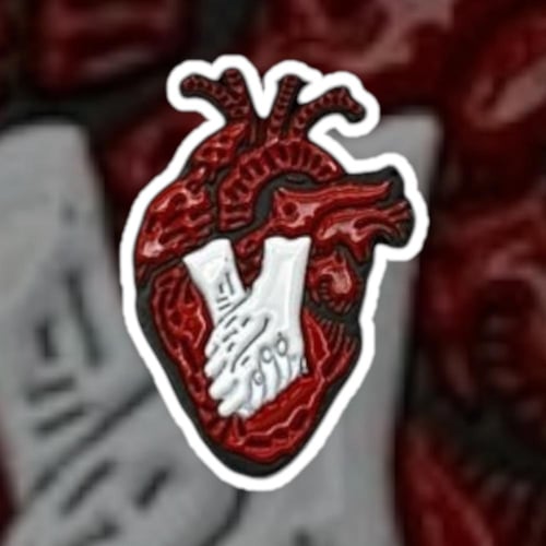 استيكر القلب ( معدني )