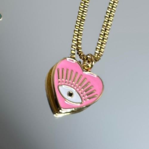 Pink heart bracelet