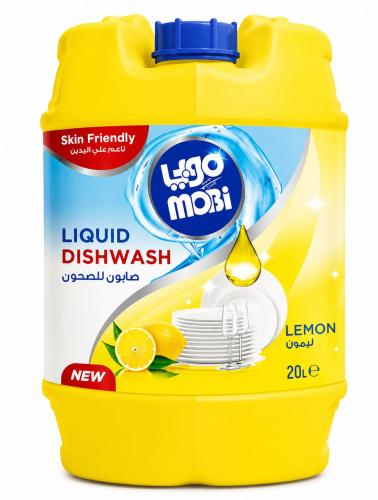 سائل غسيل الصحون موبي برائحة الليمون 20 لتر