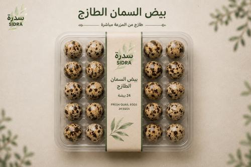 بيض سمان 24 حبة | طازج من المزرعة
