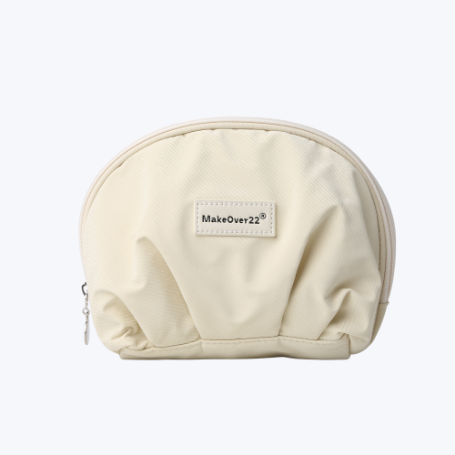 Beige Makeup Bag by Make Over22 - YMK2505-2