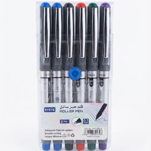 مجموعة أقلام حبر سائل رولر (EYEYE Roller Pen) - 6...