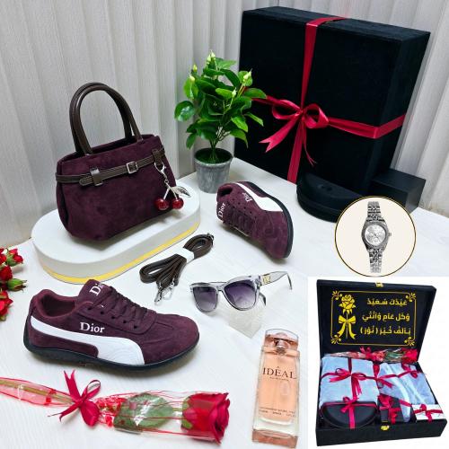 Coach cherry brand gift set made of high-quality leather