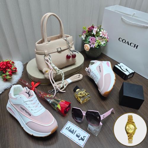 Coach cherry brand gift set made of high-quality leather