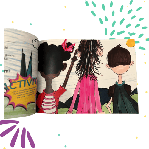 Super kids (with superhero mask)