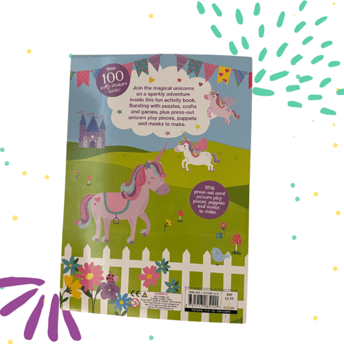 Puffy Sticker Book Unicorns
