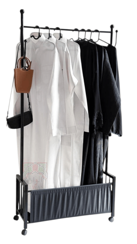 حامل ملابس اسود