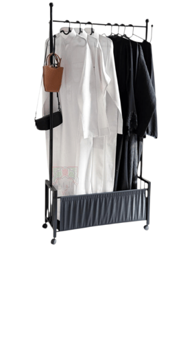 حامل ملابس اسود