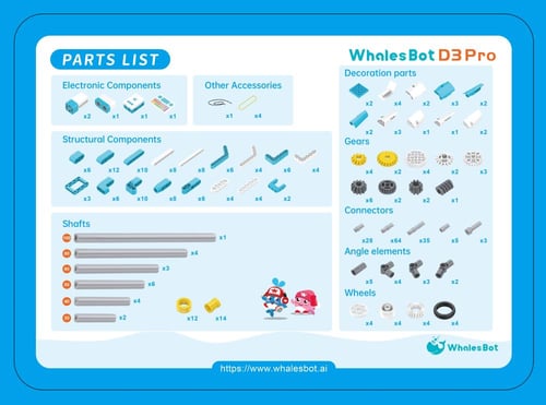 WhalesBot Family Set D3 Pro