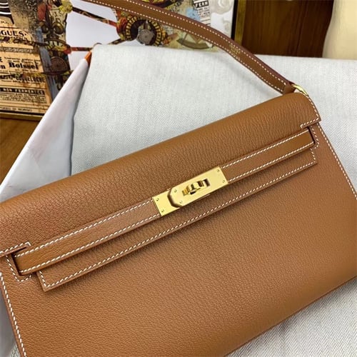 HERMES Kelly Elan Leather Handbag