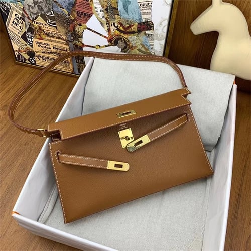 HERMES Kelly Elan Leather Handbag