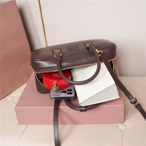 Miumiu Arcadie Leather Handbag
