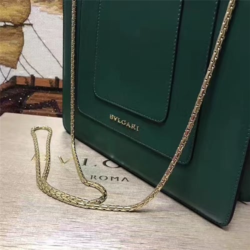BVLGARI 28CM Original Leather Handbag
