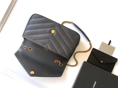 YVES SAINT LAURENT Loulou Medium In Matelasse Lamb...