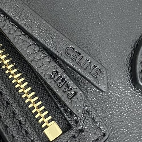 CELINE Small New Luggage In Supple Shiny lambskin