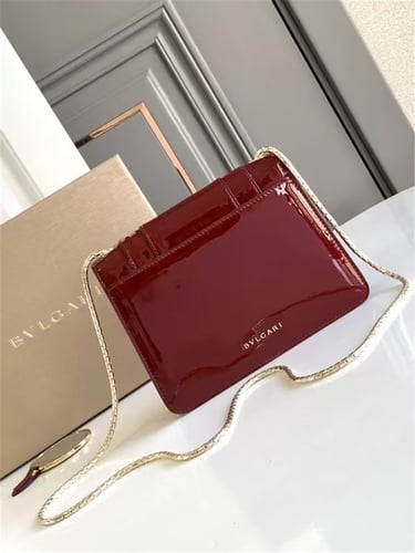 BVLGARI Serpenti Forever Original Leather Handba
