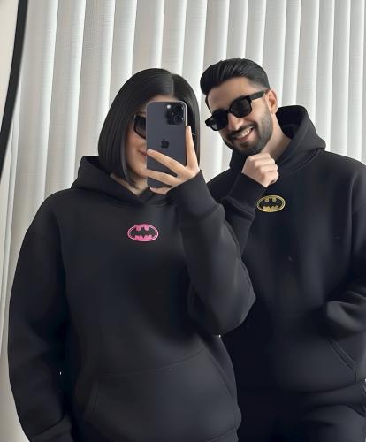 هودي بلوفر باتمانه للكبلز (Couples Batman-themed H...