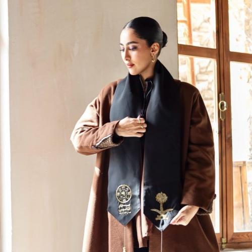 وشاح شك كريستال - اسود