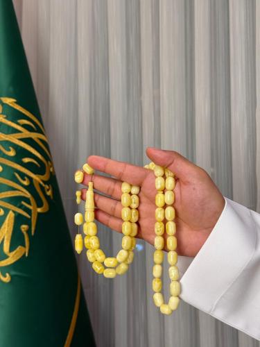 سبحة كهرمان طبيعي حر
