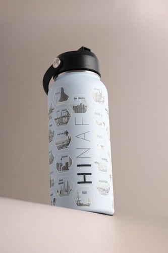 مق بثيم مدن العالم - لون سماوي 950 مل