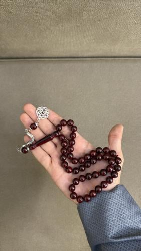 عنابي غامق مموج