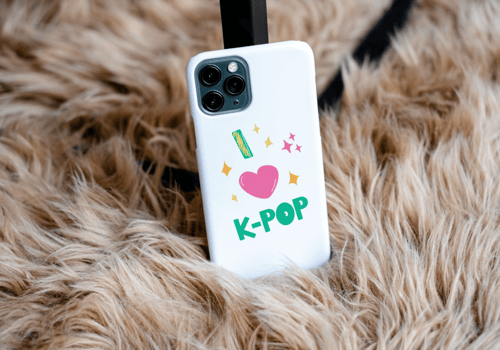 ملصق انا احب كي بوب