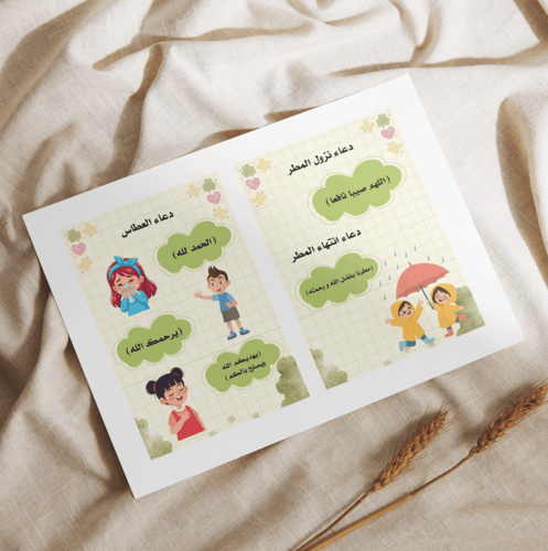 كروت أدعية يومية للأطفال